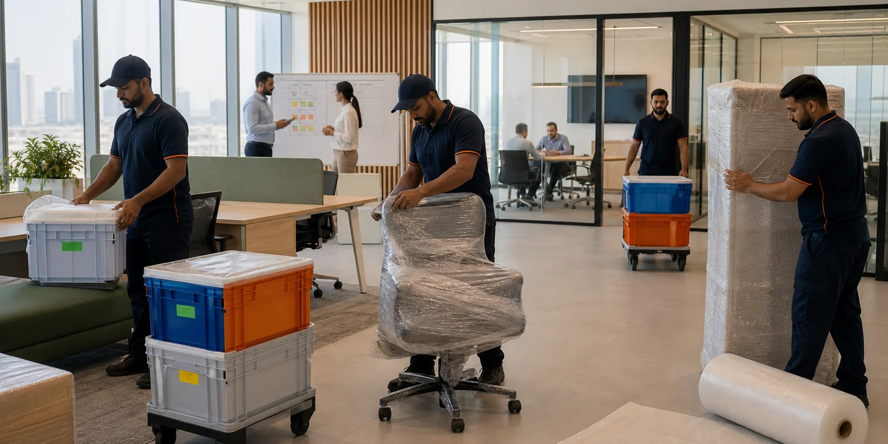 Office and commercial moving team in the UAE