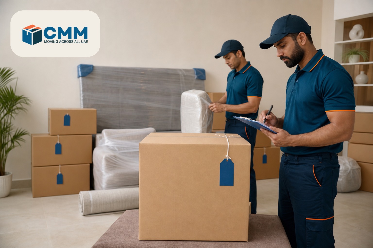 Call Me Movers storage support for domestic UAE moves